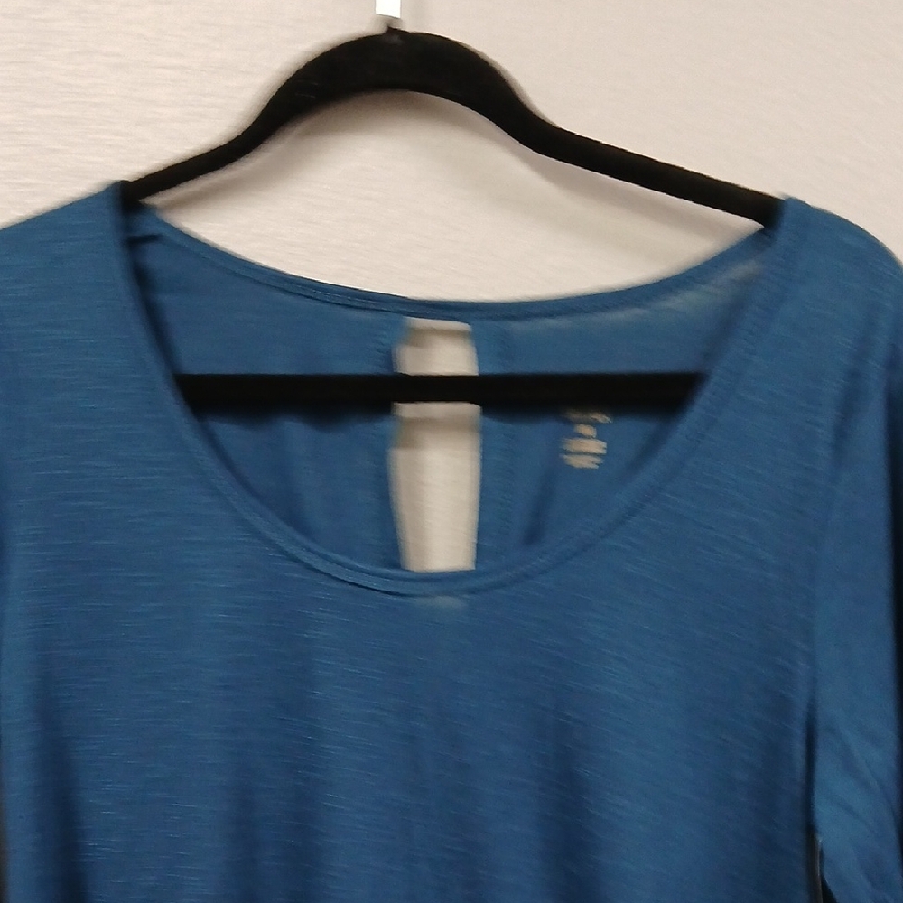 Balance Collection Teal Long Sleeve Top - Picture 4 of 7